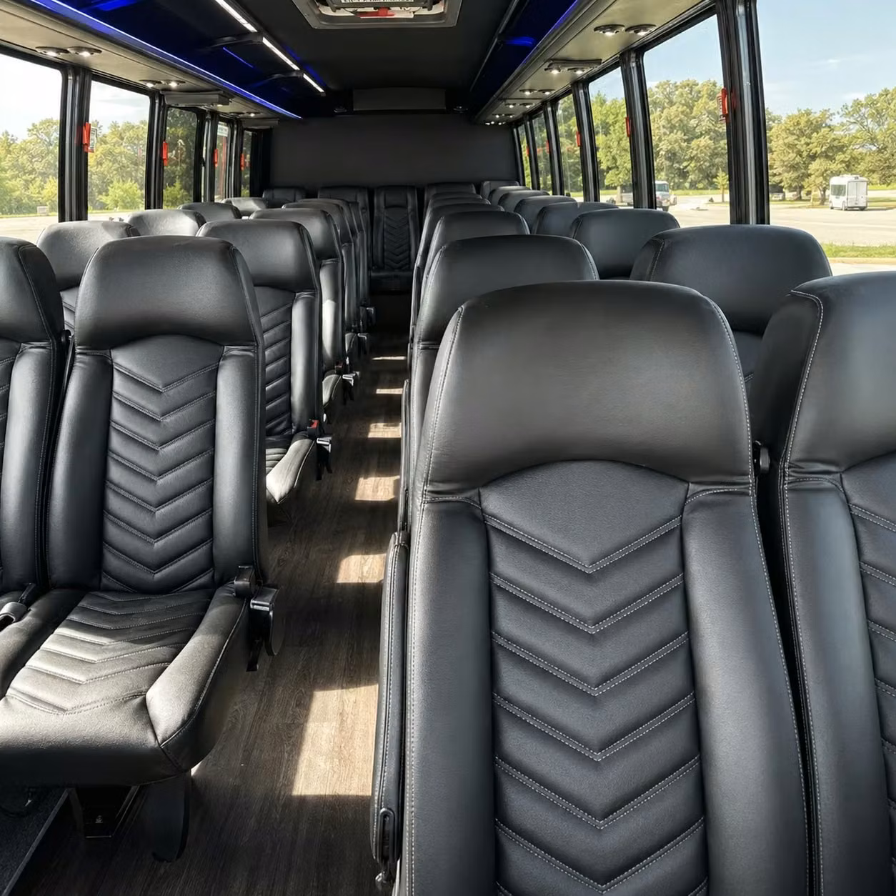 28 passenger minibus interior